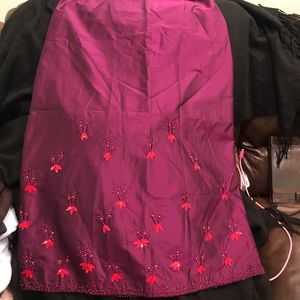 Purple beaded skirt Sz 2